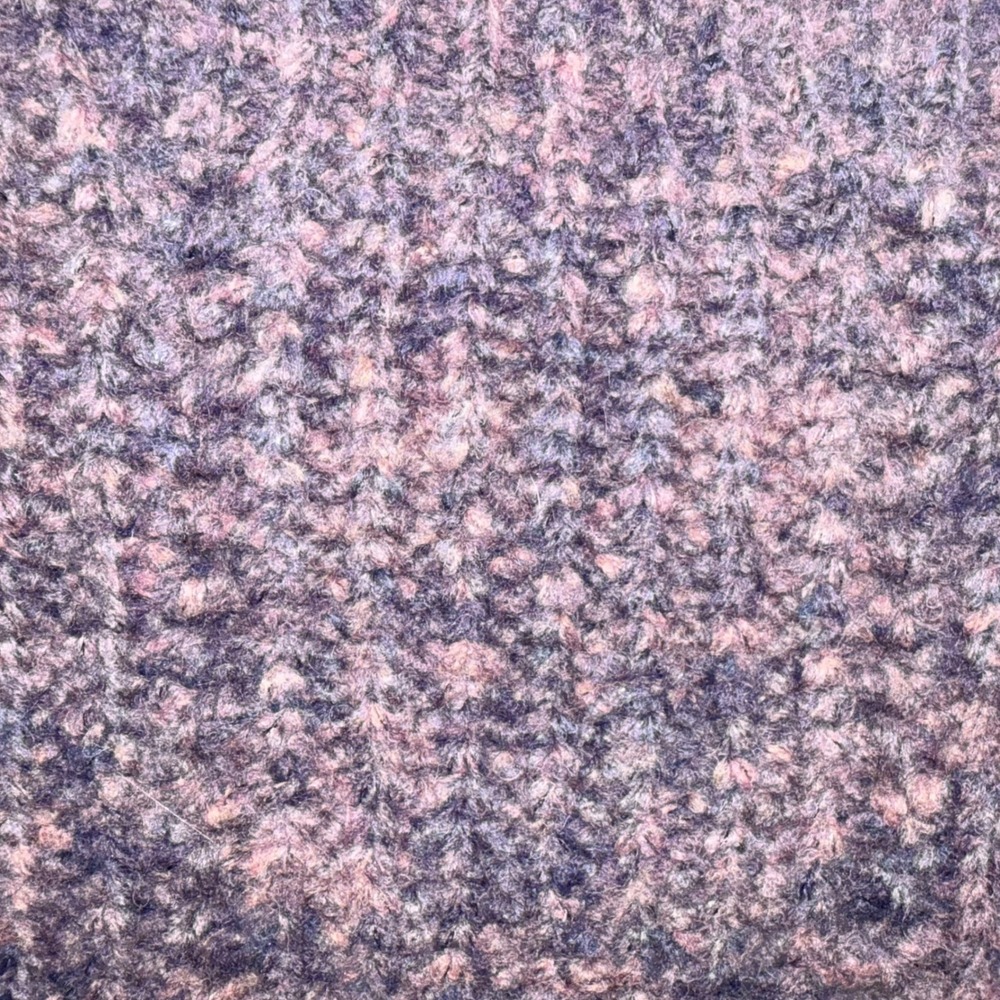 Madewell NWT‎ Pointelle Mockneck Pullover Sweater Size XS Purple Wool Blend Knit - Picture 4 of 13